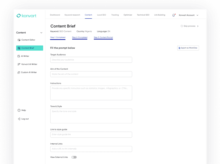 Konvart AI Writer